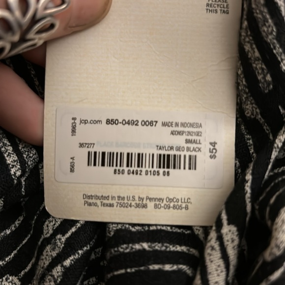 Ana a new approach Wrap dress with side tie. Black and white striped - Picture 9 of 9